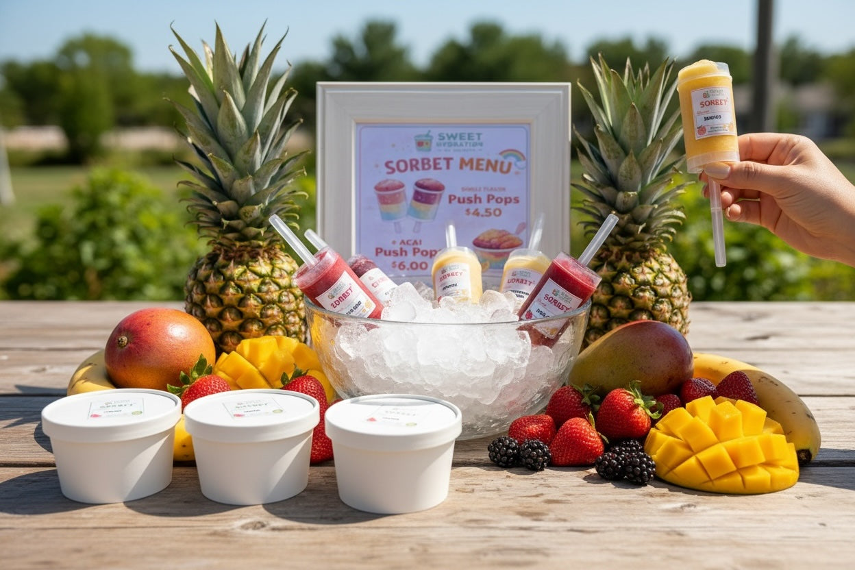 Sweet Hydration Sorbet Display